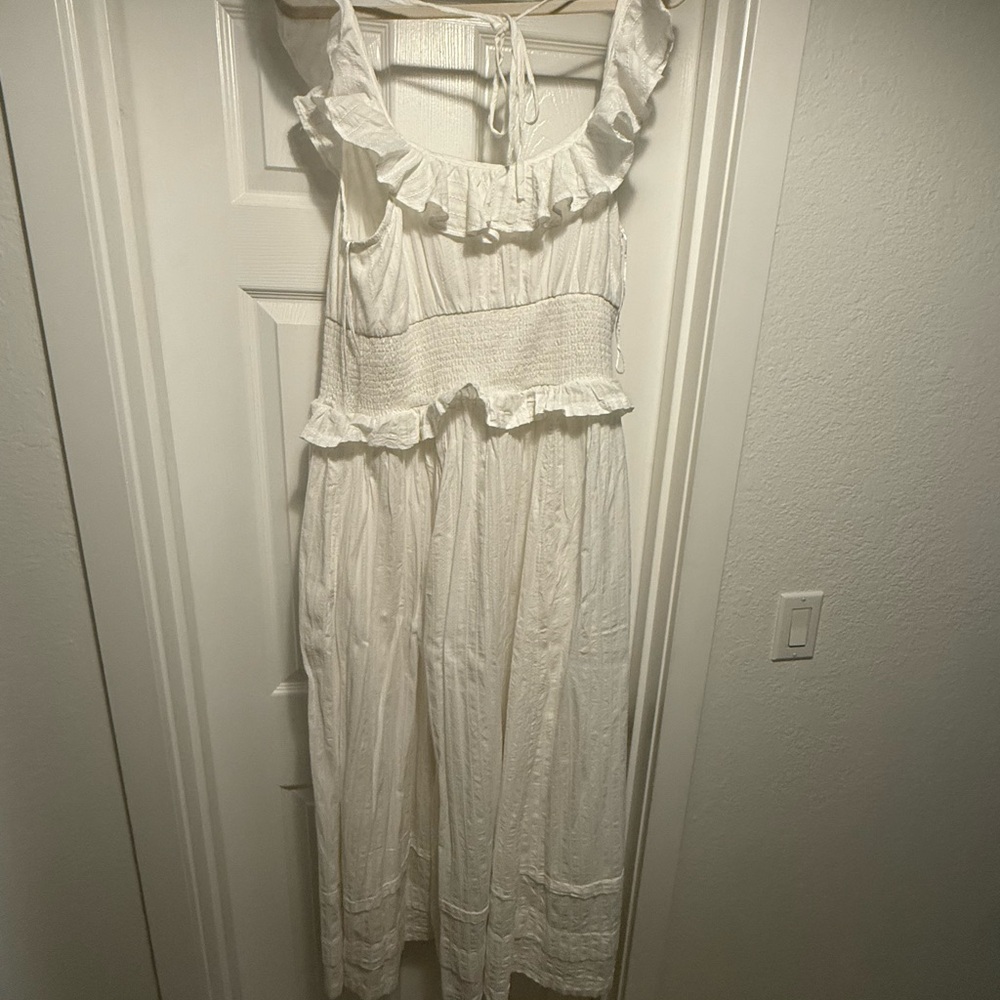 Anthropologie Pilcro Ruffled Smock Waist Dress - Picture 4 of 4